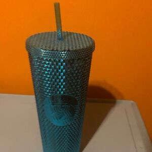 starbucks tumbler blue chrome 24 oz 2023